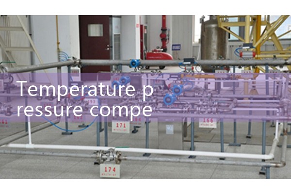 Temperature pressure compensation vortex flowmeter